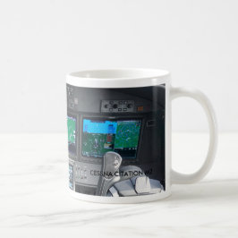 参照M2のジェット機の操縦室の計器板 コーヒーマグカップ