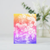 *~*参禅仏めい想フローラはっきりした ポストカード (スタンド正面)