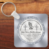 参観者や会員に対する教会のパーソナライズされた贈物 キーホルダー (正面)