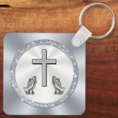 参観者や会員に対する教会のパーソナライズされた贈物 キーホルダー (裏面)