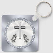 参観者や会員に対する教会のパーソナライズされた贈物 キーホルダー (裏面)