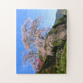 又兵衛桜：しだれさくらんぼ木 ジグソーパズル (縦)