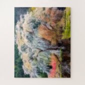 又兵衛桜：しだれさくらんぼ木 ジグソーパズル (縦)