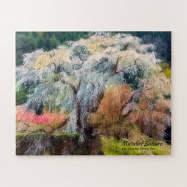 又兵衛桜：しだれさくらんぼ木 ジグソーパズル