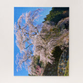 又兵衛桜: 枝垂れ桜 ジグソーパズル (縦)
