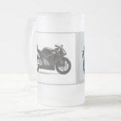 叉ロケットの曇らされたガラスのマグ フロストグラスビールジョッキ (正面左)