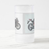 叉ロケットの曇らされたガラスのマグ フロストグラスビールジョッキ (中央)