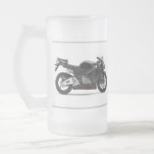 叉ロケットの曇らされたガラスのマグ フロストグラスビールジョッキ (左)