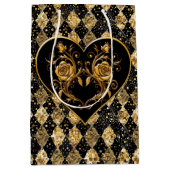 及お洒落びエレガントゴシック ミディアムペーパーバッグ (正面)