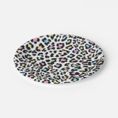 及かわいらしびカラフルアニマルプリント ペーパープレート (アングル)