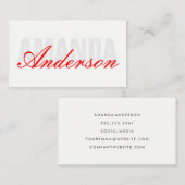 及はっきりしたびファンシー文字 名刺 (正面/裏面)