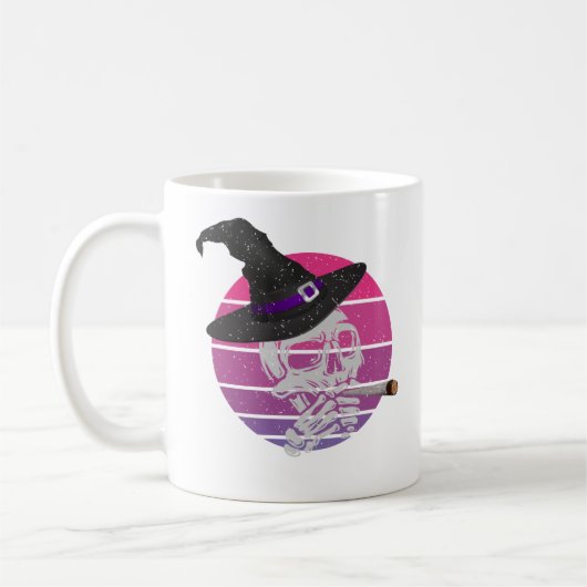 及びおもしろい怖いスカル喫煙たばこ コーヒーマグカップ (左)
