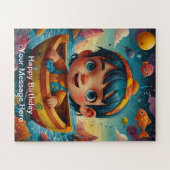 及びお洒落デザインジグよくはしゃぐソーパズル ジグソーパズル (横)