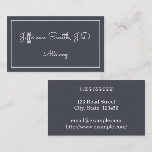 及びお洒落基本弁護士名刺 名刺 (正面/裏面)