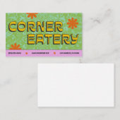 及びはっきりしたカラフルレトロ名刺 名刺 (正面/裏面)