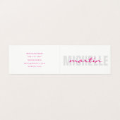 及びはっきりした文字 名刺 (外部フラット)