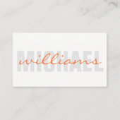 及びはっきりした文字 名刺 (正面)