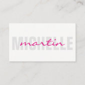 及びはっきりした文字 名刺 (正面)