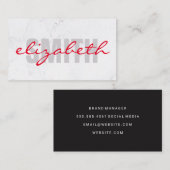 及びはっきりした硬化性文字 |大理石 |企業の | 名刺 (正面/裏面)