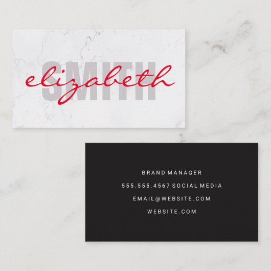 及びはっきりした硬化性文字 |大理石 |企業の | 名刺 (正面/裏面)