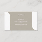 及びエレガントシンプル業務用カード 名刺 (裏面)
