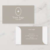 及びエレガントシンプル業務用カード 名刺 (正面/裏面)