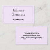 及びエレガントシンプル美容業者名刺 名刺 (正面/裏面)