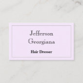 及びエレガントシンプル美容業者名刺 名刺 (正面)