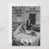 及びエレガントトレンディー結婚式招待状 招待状 (裏面)