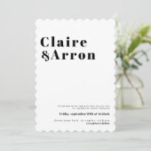 及びエレガントトレンディー結婚式招待状 招待状 (スタンド正面)