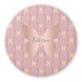 及びエレガントバラモダン金ゴールド蝶デザイン セラミックノブ (正面)