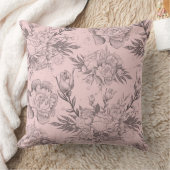 及びエレガントヴィンテージフローラ装飾用クッション クッション (ブランケット)