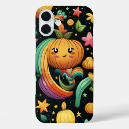 及びカラフルハッピーハローウィン iPhone 16 PLUSケース