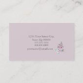 及びストライプビジネスCard_Pinkは上がりました 名刺 (裏面)