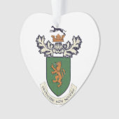 及びタータンチェックアイルランドの紋章付き外衣のFarrellの一族 オーナメント (正面)