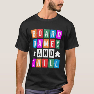 及びチルボードゲームボードゲーマーボードゲーム Tシャツ