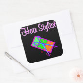 及びファンキー美容師及び美容師 スクエアシール (封筒)