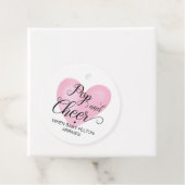 及びポップ・アートの応援ピンクベビーシャワーメッセージカード フェイバータグ (インサイチュ)