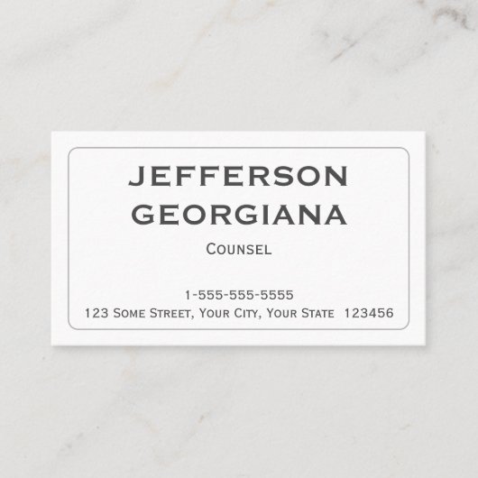 及びミニマル手続代理人名刺 名刺 (正面)