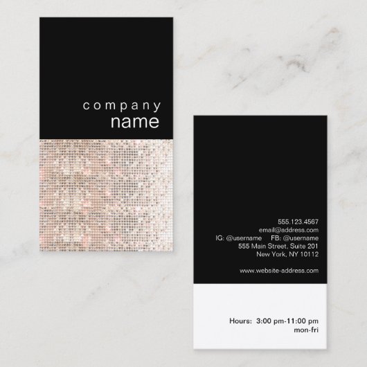 及びモダンお尻フェイク続編興行 名刺 (正面/裏面)