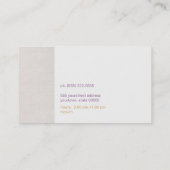 及びモダンお尻金ゴールドフェイクシークインアポイントメントカード 予約カード (裏面)