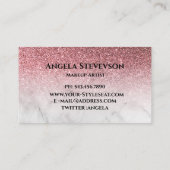 及びモダンバラ金ゴールドグリッター 名刺 (裏面)