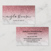 及びモダンバラ金ゴールドグリッター 名刺 (正面/裏面)