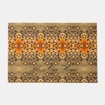 及びモダンフローラ素晴らしドアマット