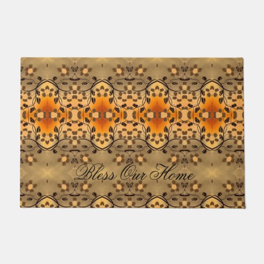 及びモダンフローラ素晴らしドアマット ドアマット (正面)