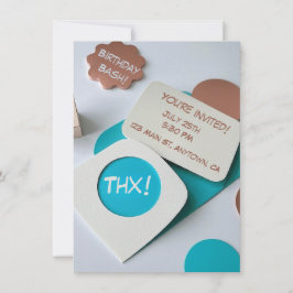 及びユニーク特徴的な誕生日招待状デザイン 招待状