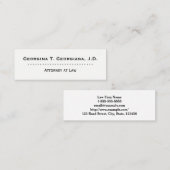 及び専門の弁護士の名刺きれいにして下さい スキニー名刺 (正面/裏面)