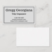 及び専門旅行のオルガナイザーの名刺きれいにして下さい 名刺 (正面/裏面)