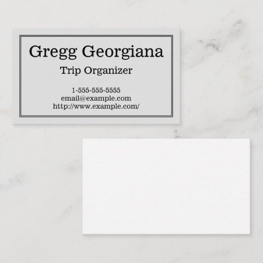 及び専門旅行のオルガナイザーの名刺きれいにして下さい 名刺 (正面/裏面)
