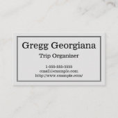 及び専門旅行のオルガナイザーの名刺きれいにして下さい 名刺 (正面)